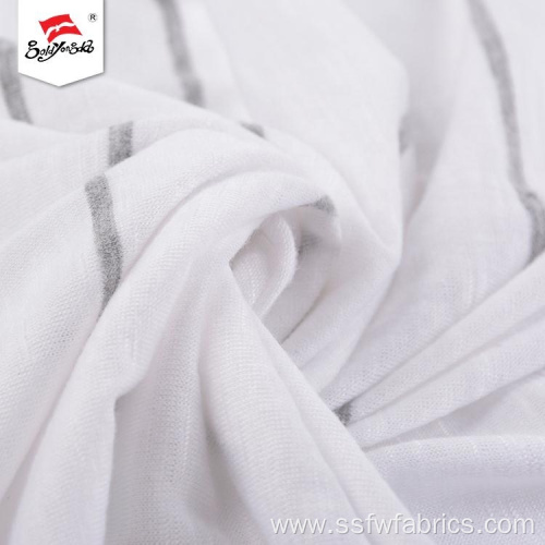 Soft Hand Feel White Rayon Durable Stretch Fabric